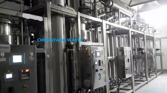 Paslanmaz çelik çok sütunlu damıtma tesisi Tıbbi su arıtma