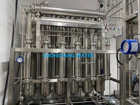 Farmasötik Çoklu Sütunlu Distillasiyon Tesisi Distillalı Su Makinesi WFI sistemi