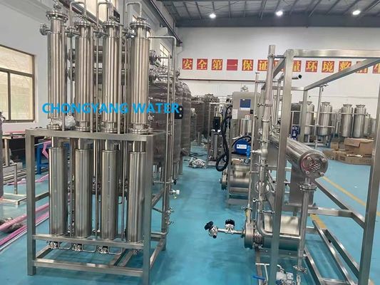 Farmasötik Çoklu Sütunlu Distillasiyon Tesisi Distillalı Su Makinesi WFI sistemi