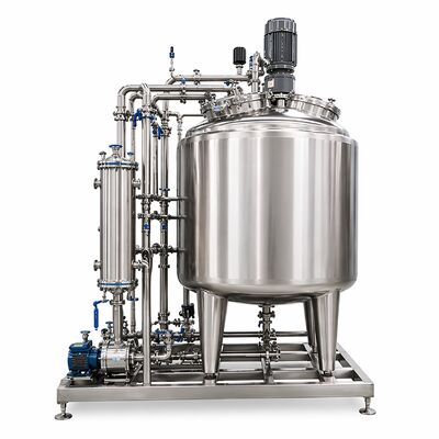 GMP Çözelti Hazırlama Sistemi 1000L SS316L Karıştırma Tankı ile (Otomatik PLC Kontrollü, CIP Hazır)