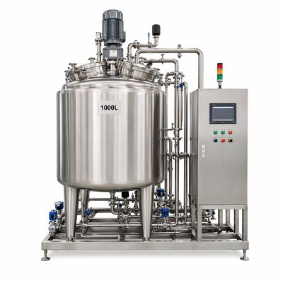 GMP Çözelti Hazırlama Sistemi 1000L SS316L Karıştırma Tankı ile (Otomatik PLC Kontrollü, CIP Hazır)