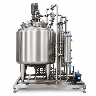 GMP Çözelti Hazırlama Sistemi 1000L SS316L Karıştırma Tankı ile (Otomatik PLC Kontrollü, CIP Hazır)