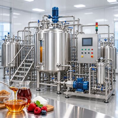 Food Grade Mixing System 1000L with SS316L Tank for Beverage and Syrup Production