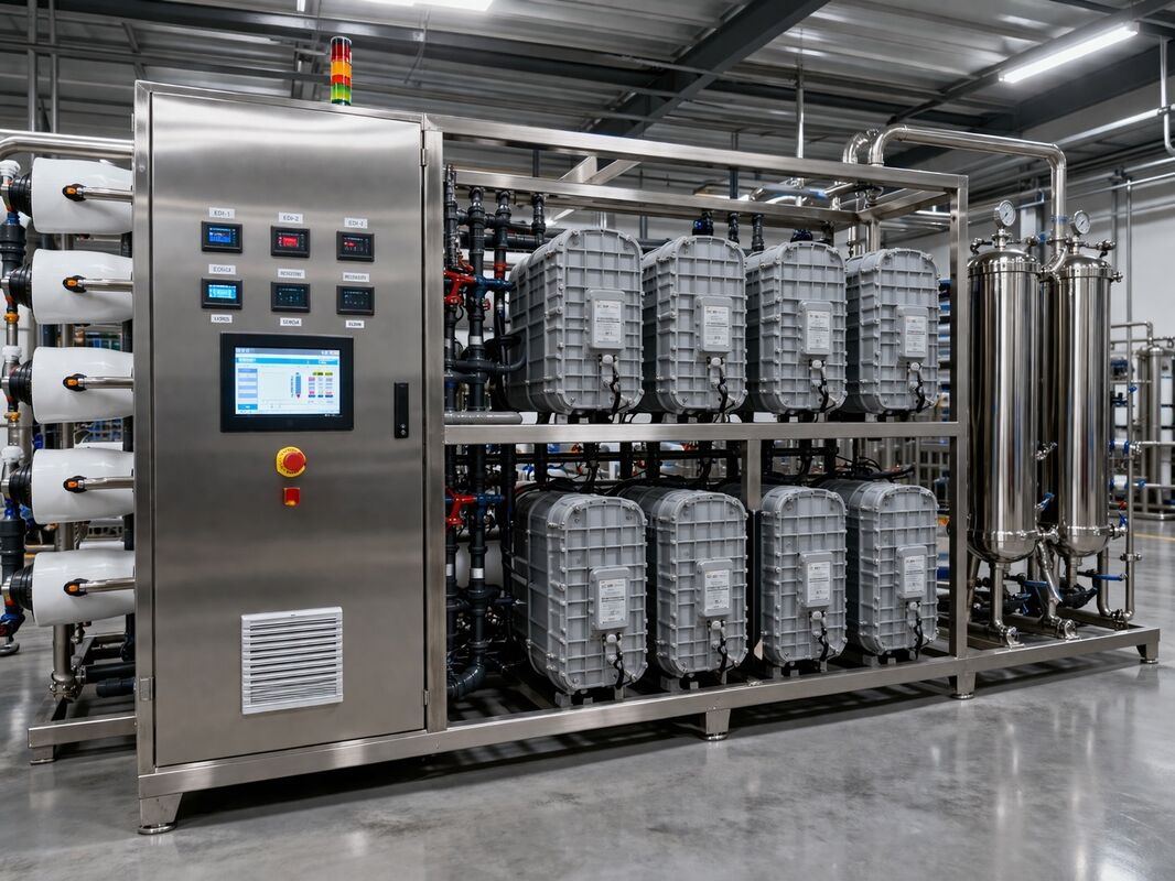 Elektrodeonizasyon Endüstriyel RO Tesisi Endüstriyel Su Temizleme Makinesi